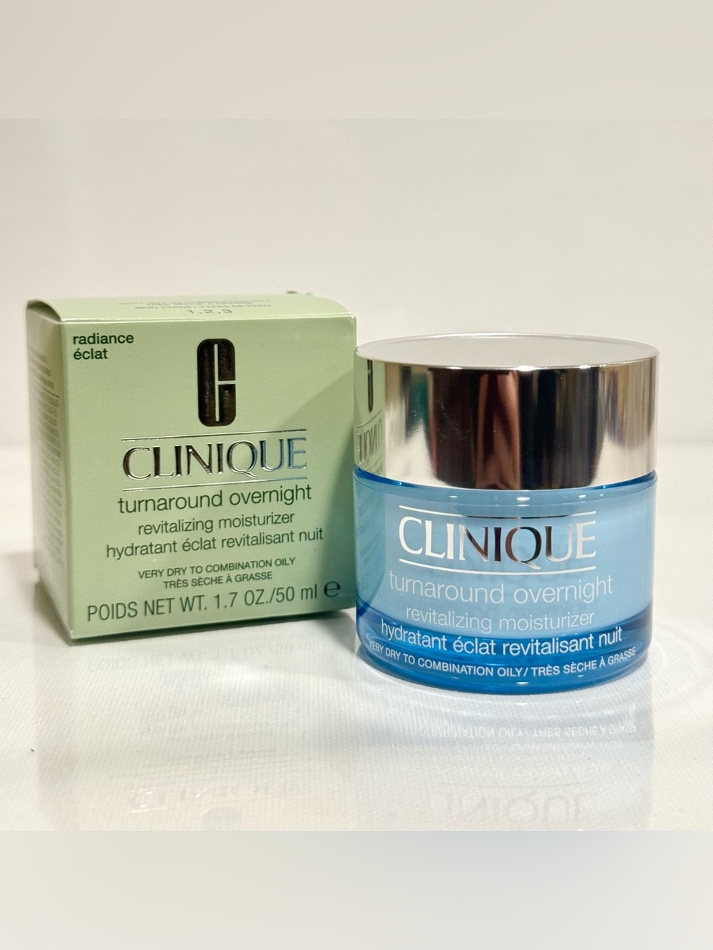 Clinique Turnaround Overnight Revitalizing Moisturizer Full Size 1.7oz/50ml New.
